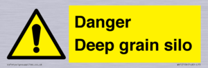 Danger Deep grain silo